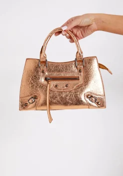 Bags & Purses|The Party Edit*Missy Empire Abigail Mini Grab Bag Bronze