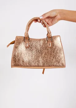 Bags & Purses|The Party Edit*Missy Empire Abigail Mini Grab Bag Bronze