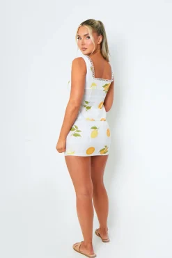Skirts|Co-Ords*Missy Empire Alexis Lemon Print Mini Skirt