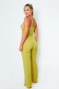 Tops|Co-Ords*Missy Empire Alisha Olive Sleeveless One Shoulder Top