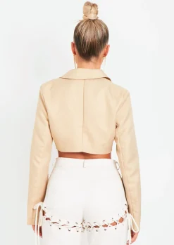 Coats & Jackets|Blazers*Missy Empire Ashlyn Stone Cropped Cargo Blazer Jacket
