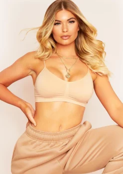 Seamless & Shapewear|Lingerie*Missy Empire Ciara Seamless Shapewear Strappy Bralet Nude