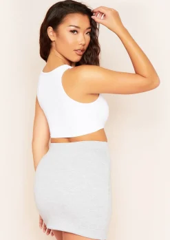 Airport Vibin'|Tops*Missy Empire CiCi White Ruched Front Bralet