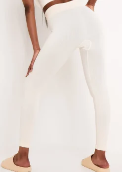 Seamless & Shapewear|Leggings*Missy Empire Cyndi Seamless Ribbed High Waisted Leggings Cream