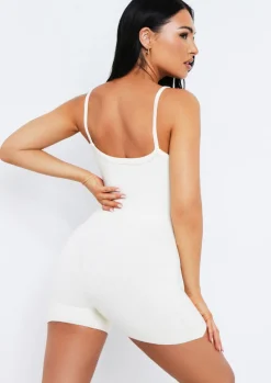 Knitwear|Jumpsuits & Playsuits*Missy Empire Eliana Thick Knitted Unitard Cream