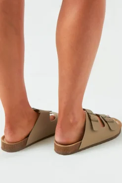 Sandals*Missy Empire Gemma Beige Double Buckle Sandals