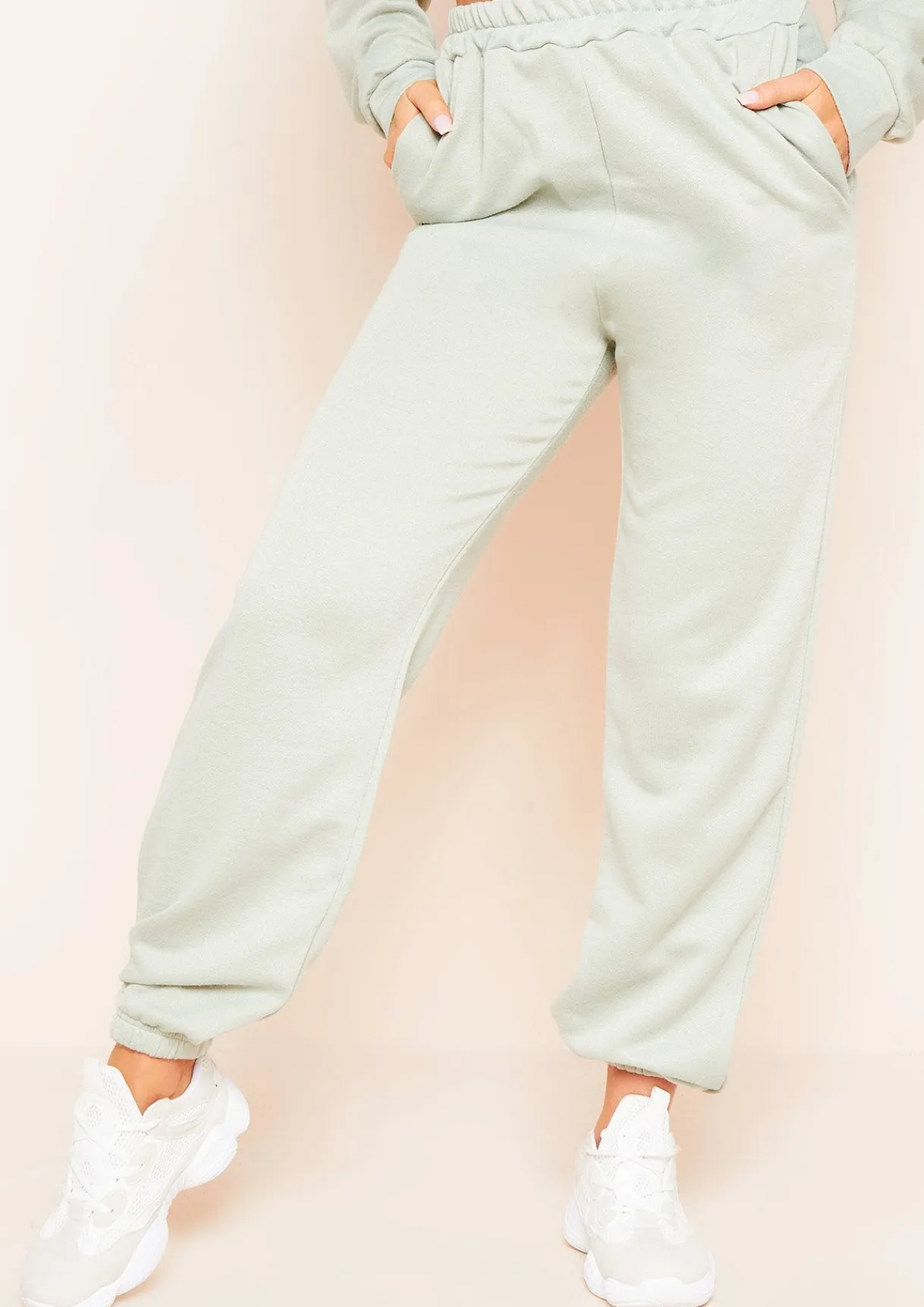 Airport Vibin'|Loungewear*Missy Empire Hilma Casual Loopback Joggers Olive