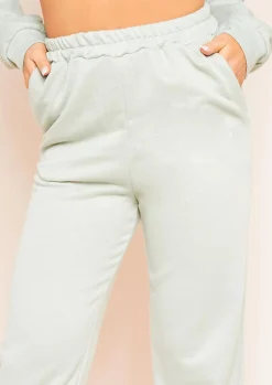 Airport Vibin'|Loungewear*Missy Empire Hilma Casual Loopback Joggers Olive