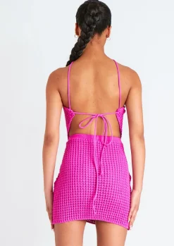 Concert Outfits|Rave Outfits*Missy Empire Immy Knitted Mini Skirt Pink