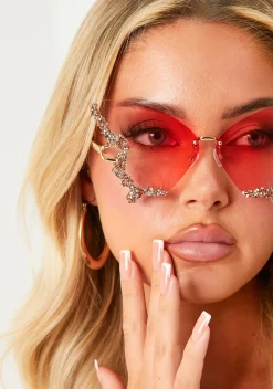 Sunglasses*Missy Empire Imogen Pink Butterfly Sunglasses