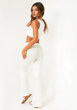 Tops|Co-Ords*Missy Empire Jade Ivory Racer Top White