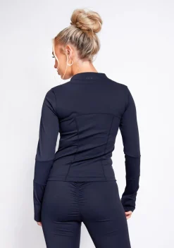 Gym Tops|Coats & Jackets*Missy Empire Jenna Active Long Sleeve Jacket Black