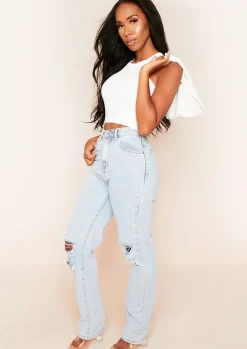 Airport Vibin'|Tops*Missy Empire Kacey Ribbed Knit Sleeveless Crop Top White