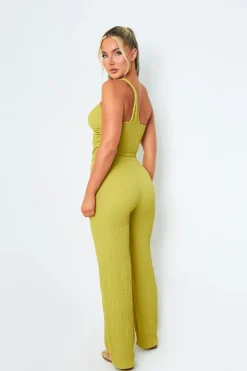 Trousers|Co-Ords*Missy Empire Katie Olive Straight Leg Trousers