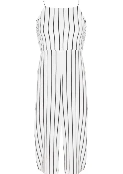 Jumpsuits & Playsuits*Missy Empire Kimana White Stripped Culotte Jumpsuit