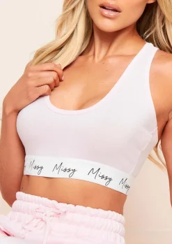 Gym Tops|Tops*Missy Empire Kimberly Racer Back Crop Top Pink