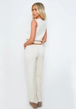 Tops|Knitwear*Missy Empire Kristina Cream Button Front Knitted Vest