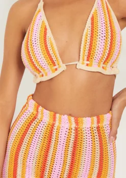 Tops|Knitwear*Missy Empire Kylee Multi Crochet Knitted Bralet