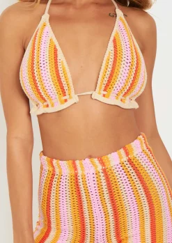 Tops|Knitwear*Missy Empire Kylee Multi Crochet Knitted Bralet