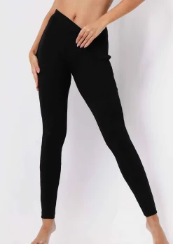 Airport Vibin'|Loungewear*Missy Empire Lyla Knitted Ribbed Leggings Black
