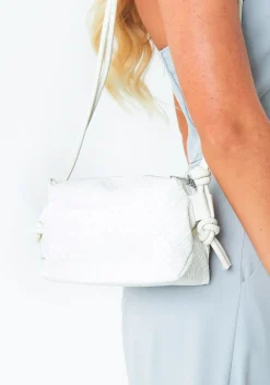 Bags & Purses*Missy Empire Maisie White Woven Bag