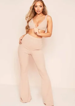 Tops*Missy Empire Mara Bandage Triangle Basic Bralet Stone