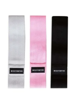 Activewear*Missy Empire Maya 3 Pack Gym Booty Band Set