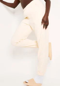 Airport Vibin'|Joggers*Missy Empire Melina Fleece Joggers Cream