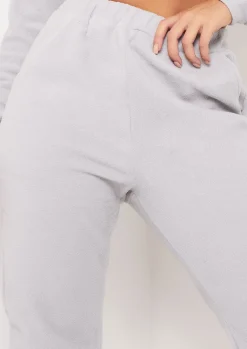 Airport Vibin'|Loungewear*Missy Empire Melina Fleece Joggers Grey