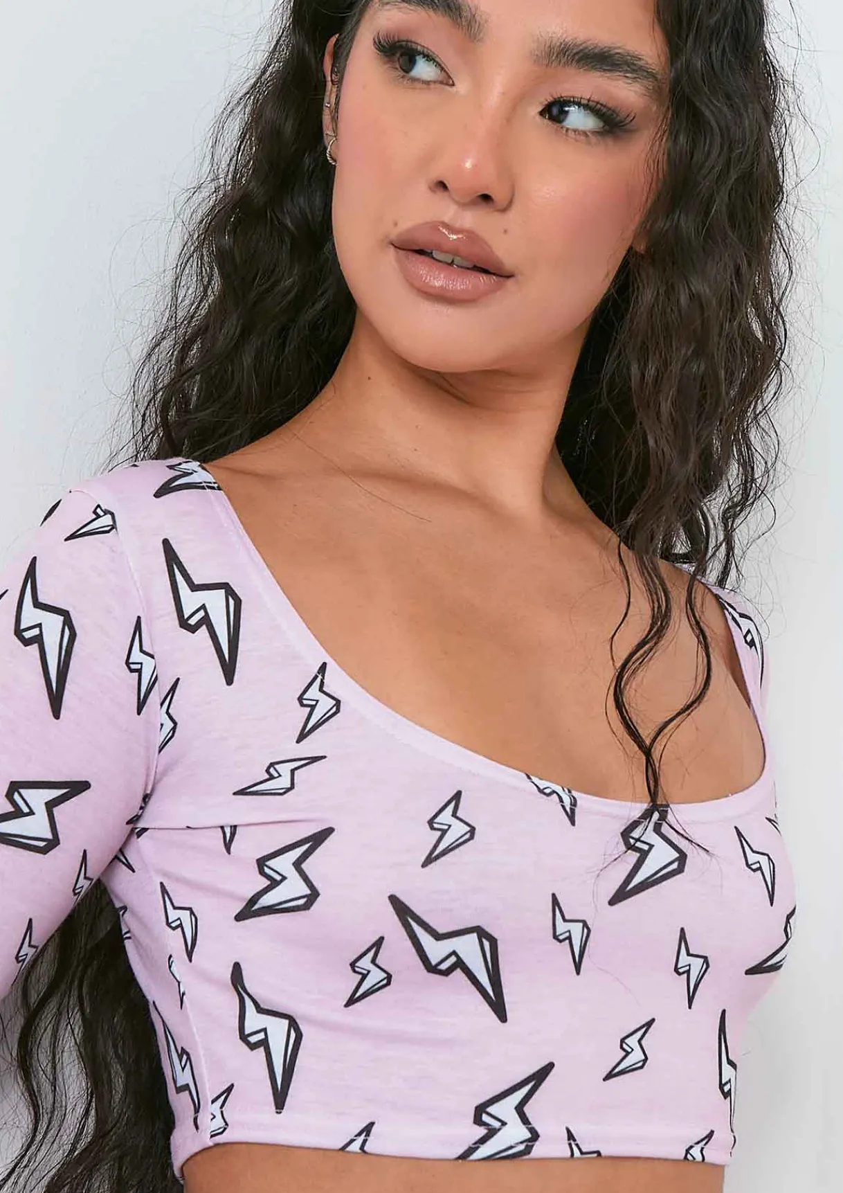 Nightwear*Missy Empire Mollie Pink Lightning Bolt T-Shirt and Legging Pyjama Set