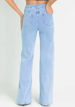 Concert Outfits|Trousers*Missy Empire Molly Light High Rise Straight Leg Jeans Blue