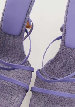 Heels*Missy Empire Monica Strappy High Heeled Sandals Lilac