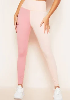 Gym Bottoms|Leggings*Missy Empire Myra Missy Sport Colour Block High Waisted Gym Leggings Pink