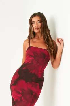 Maxi Dresses|Dresses*Missy Empire Nina Multi Colour Printed Maxi Dress Red