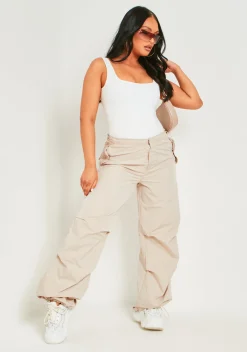Airport Vibin'|Tops*Missy Empire Noelle Premium Sculpt Square Neck Bodysuit White