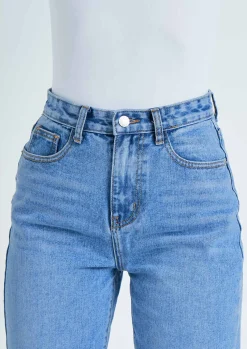 Jeans|Denim*Missy Empire Perrie Denim Straight Leg Split Detail Jeans