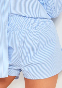 Shorts|Co-Ords*Missy Empire Polly Pinstripe Shorts Blue