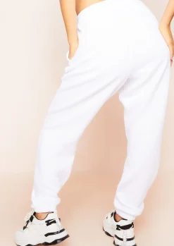 Airport Vibin'|Joggers*Missy Empire Rebecca Casual Joggers White