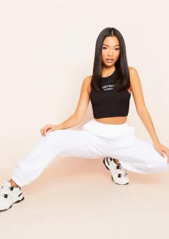 Airport Vibin'|Joggers*Missy Empire Rebecca Casual Joggers White