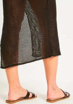 Sandals|Flats*Missy Empire Riley Croc Effect Sandals Black