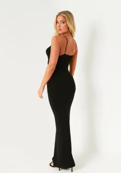 Maxi Dresses|Party Dresses*Missy Empire Rini Black Maxi Slip Dress