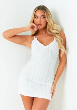 Mini Dresses|Party Dresses*Missy Empire Rosie White Lace Mini Dress
