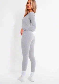 Airport Vibin'|Jumpsuits & Playsuits*Missy Empire Soph Wide Neck Jumpsuit Grey