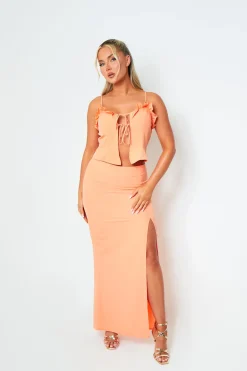 Skirts|Co-Ords*Missy Empire Sophia Coral Maxi Skirt