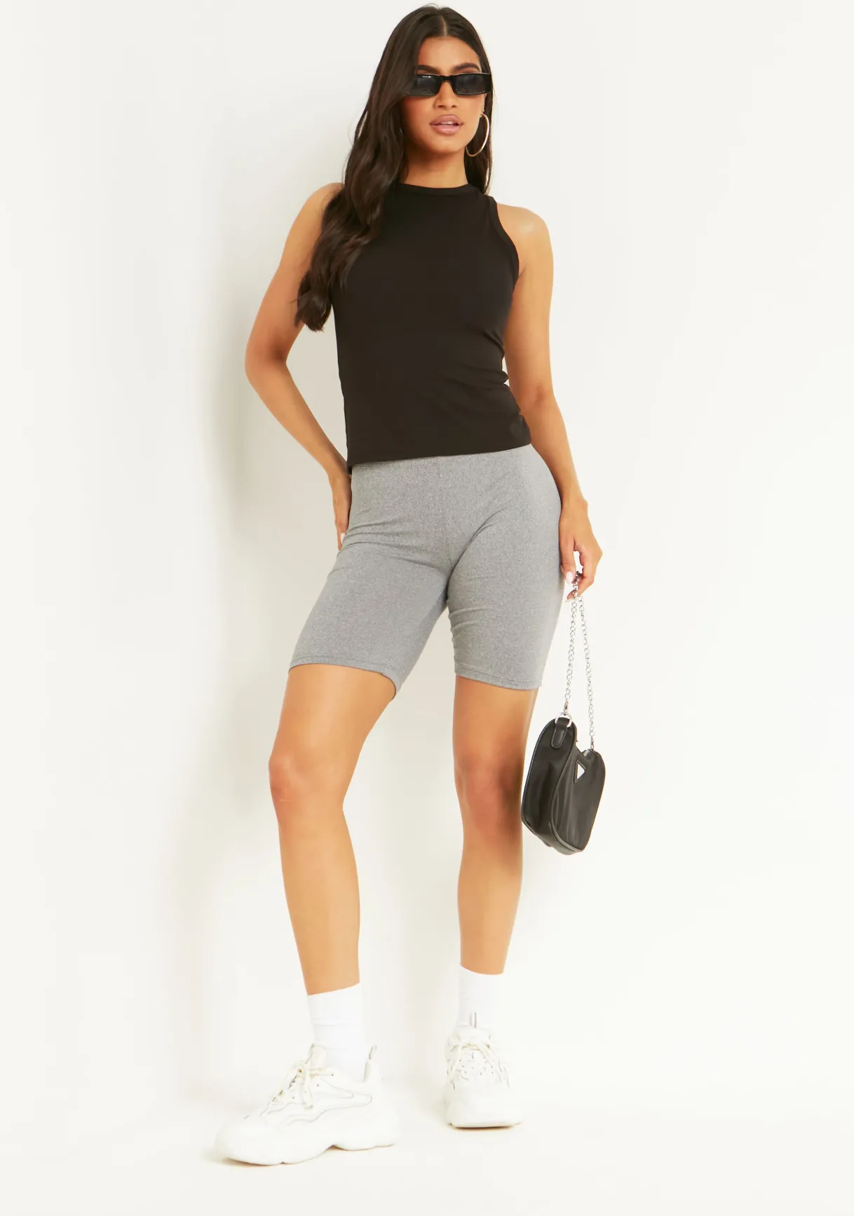 Shorts|Loungewear*Missy Empire Taylor Soft Touch Cycling Shorts Grey