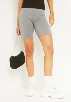 Shorts|Loungewear*Missy Empire Taylor Soft Touch Cycling Shorts Grey