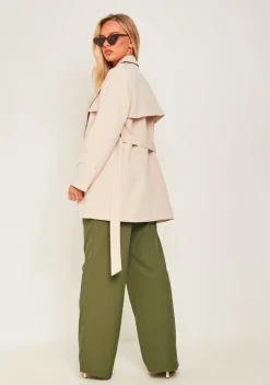 Coats & Jackets*Missy Empire Teagan Beige Short Trench Coat