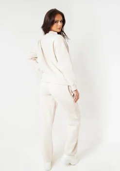 Airport Vibin'|Tracksuits*Missy Empire Tess Bomber Jacket Sweatshirt Cream