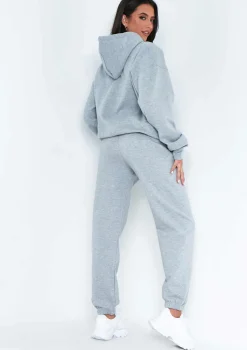 Airport Vibin'|Loungewear*Missy Empire Tina Missy Sports Club Casual Joggers Grey