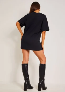 Tops*Missy Empire Veronica Black Halloween Nun Oversized Graphic T-Shirt